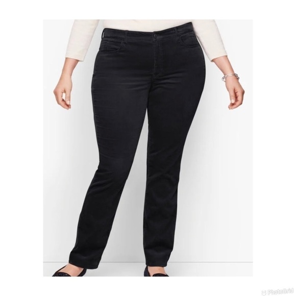 Talbots Velvet Straight Leg Pant - Picture 1 of 11